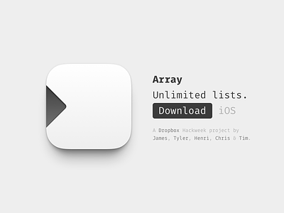Array app array dropbox fira hackweek icon ios lists