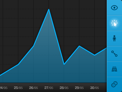 Graph blue graph icons iphone tappable