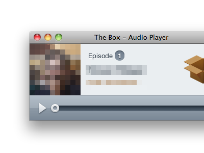 Popup audio css3 html5 player popup sliced thebox window