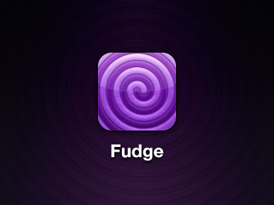 Fudge app icon ios pink purple