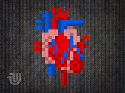 Heart of Pixels heart heartofpixels pixelart pixels shirt unitedpixelworkers