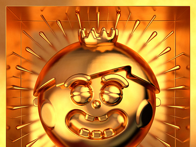 Golden Sully 3d c4d illustration