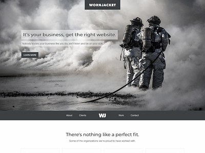 WornJacket Web ui web design