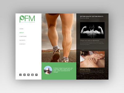 Chiropractor Interface medicine ui webdesign website