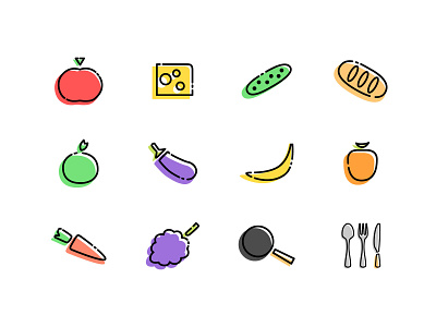 fruit icon design icon ui 图标 设计