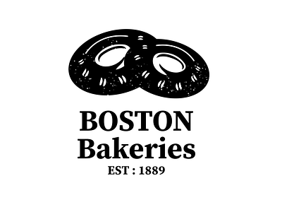 Boston Bakeries - logo bagels boston branding donuts illustration logo vector