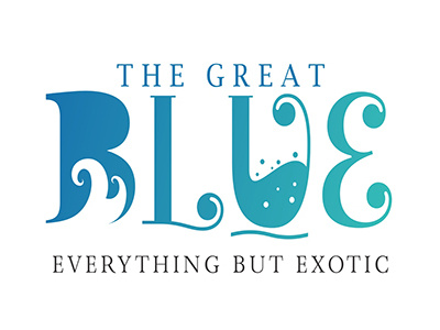 The Great Blue artist branding clever creative designer logo modern pixel symbol trademark typography
