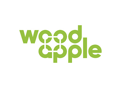 Woodapple black brand branding consulting creative firm green logo minimal