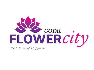 Flower City city housing logo purple residential
