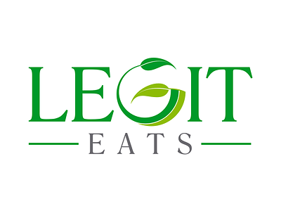 Legit Eats brand concept design food food and beverage green logo restaraunt vegetable
