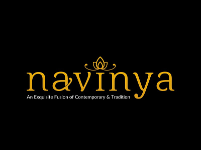 Whp Navinya black blue brand branding gold jewelery logo minimal