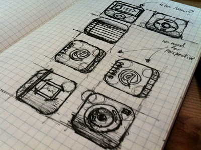 iOS Icon Sketches apple icon ios ipad iphone sketch