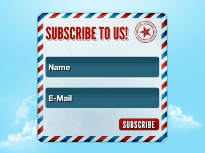 HTML5 Subscription Form (+free Download!) form html5 css3 league gothic mail input texture freebie jquery