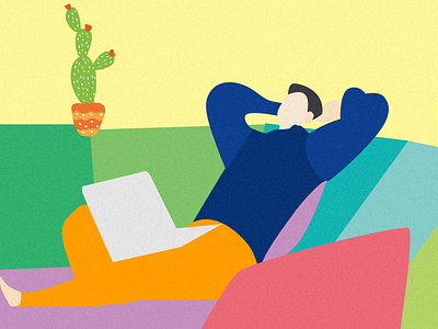 Comfortable work illustration