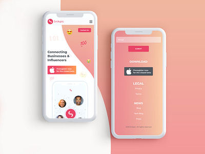 Snikpic ui ux design mobile mockup trends 2020 by FMdesign on Dribbble