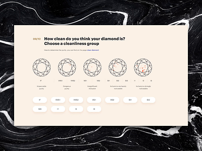 Jewelry rating clean design digital interface minimal typography ui uxui web webdesign