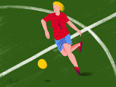 football player arsvik art character characterdesign digitalart drawing flat football illustration man raster soccer sport vector