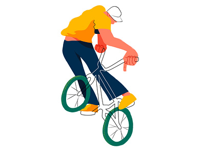 bmx dude arsvik art bicycle bike bmx character characterdesign digitalart drawing dude flat illustration man raster sport vector