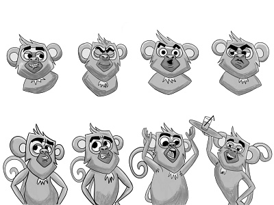 Tobias monkey design character