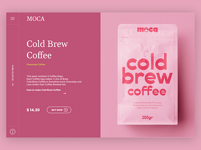 Cold Coffee Website Layout Exploration