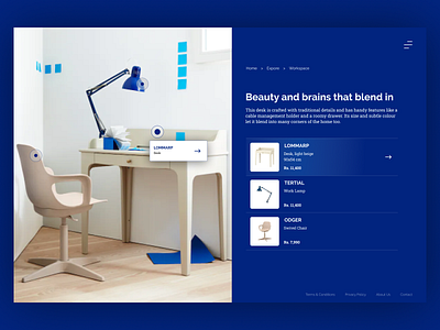 IKEA Furniture Website Design work - Combined Product E-commerce