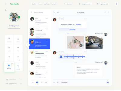 Chat Box in Task management Tool adobexd chat chat box dailyui dailyuichallenge figma message messenger product product design saas ui web app