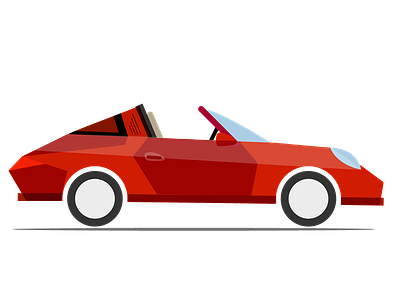 Porsche car illustration illustrator porsche sportscar vector wacom