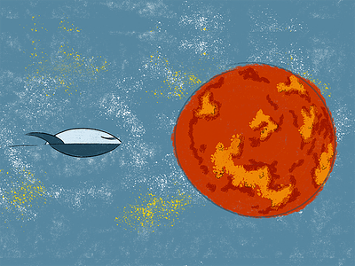 Mars Entry animation background illustration illustrator mars photoshop scifi space