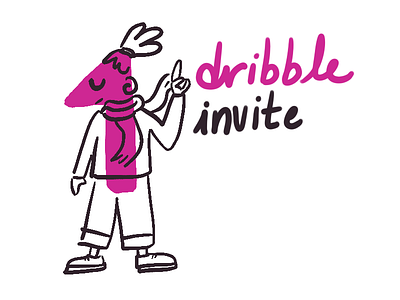 Dribbble invite cool dribbble illustration illustrator invite procreate