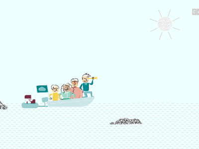 Startupper, même pas peur ! animation boat illustration illustrator job orientation strartup vector wacom