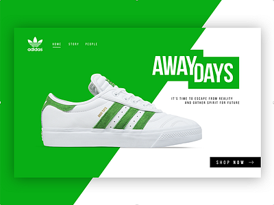 Adiease Away Days Concept adidas adidas originals adiease concept green skateboarding ui ux white