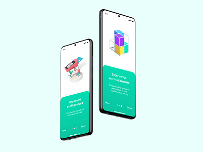 Onboarding - Banking App 3d android app art bank banking creative design design iphone mobile onboarding ui ui ux userinterface ux