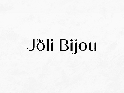 Mon Joli Bijou Logo branding creative design design graphic design jewelery logo typography