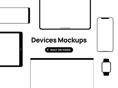 Figma Devices Mockup design device figma figma kit flat freebie kit minimal mockup mockups ui