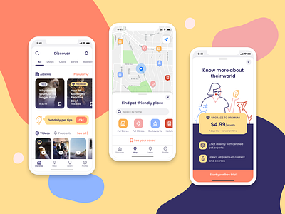 Designflows 2020 – Pets Lover App