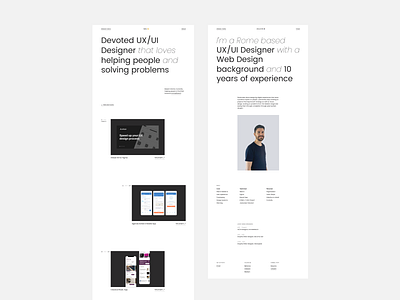 Personal Website Redesign branding design flat marketing minimal personal portfolio redesign responsive typography ui ux