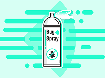 Bug Spray bug design illustration spray spraycan vector