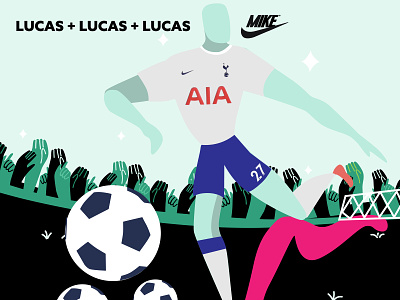 L U C A S design digital. football illustration soccer ucl