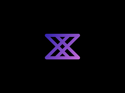 Purple X Logo black gradient logo purple x
