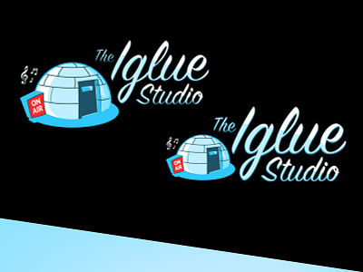 The Iglue Studio Logo igloo logo music studio vector