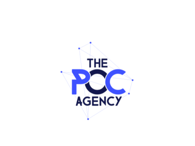 The POC Agency Logo developer logo logo 2d network vector