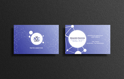 The POC Agency - Business card branding business card illustration illustrator vector