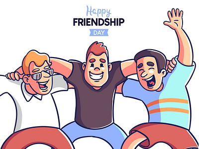 Happy friendship friends guys men