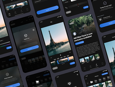 EverEdit - Mobile Photo & Video Editor UI Kit 2022 trend app edit photo editing image editing mobile mobile app photo photo app photo editor photography ui uikit uiux video video app video editor