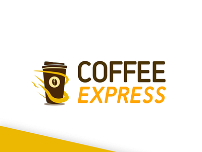 Coffee Express branding coffee express fun illustration logo minimal typography