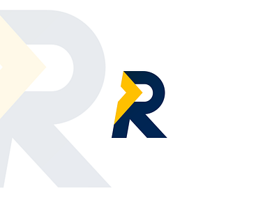 Fast/Forward + R branding design logo r letter type