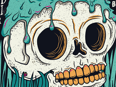 Night of Candles Skull gig poster illustration illustrator poster skull vector