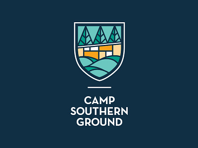 Camp Southern Ground camp camp southern ground logo logo design rebrand shield vector