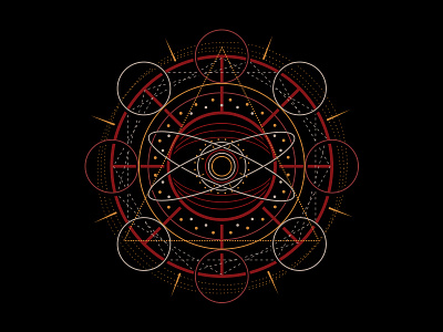 O, I See balance circle eye letter lines o sacred geometry typography