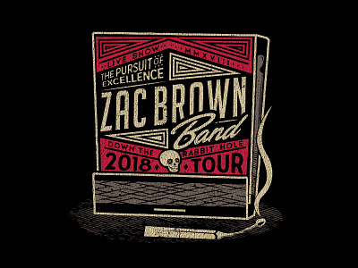 Zac Brown Band 2018 Tour Shirt band merch band shirt band tour match matchbox merch shirt skulls t shirt tour art zac brown band